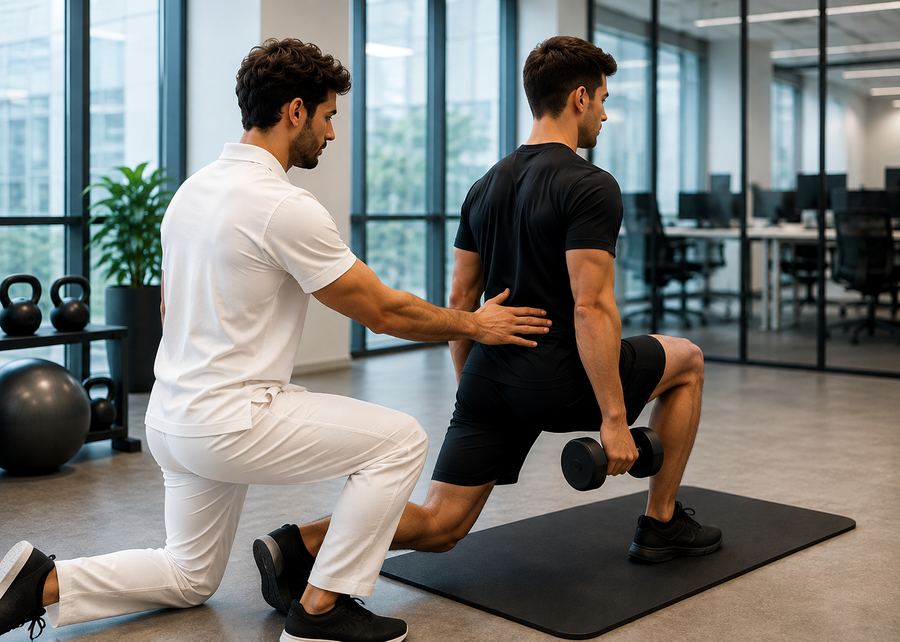 Sessione di allenamento e movimento